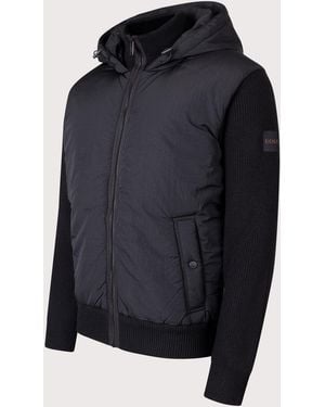 BOSS Regular Fit Kiaccio Hooded Hybrid Jacket - Blue