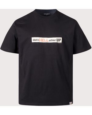 Carhartt Loose Fit Bumper Stickers T-Shirt - Black