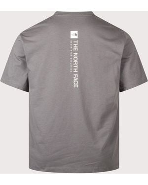 The North Face Regular Fit Vertical Graphic T-Shirt - Grey