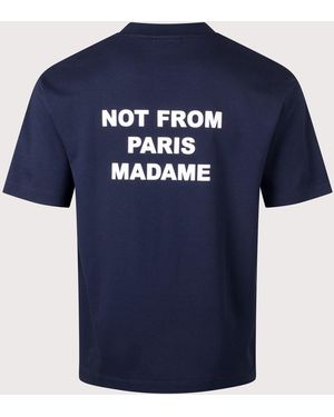 Drole de Monsieur Slogan T-Shirt - Blue