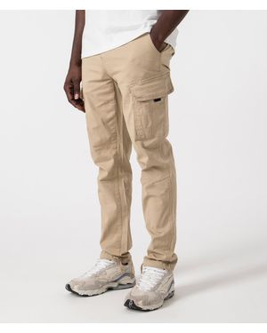 Faded Ripstop Cargo Trousers - Natural