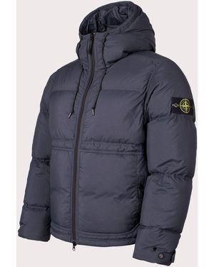 Stone Island Matt Ripstop Cordura Down Jacket - Blue