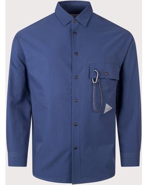 and wander Dry Breathable Shirt - Blue