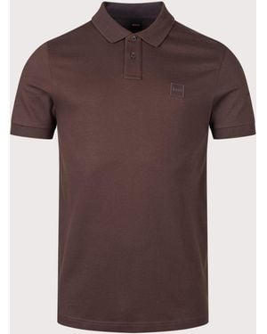 BOSS Slim Fit Passenger Polo Shirt - Brown