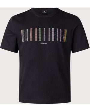 Paul Smith Relaxed Fit Stripe T-Shirt - Black