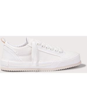 Represent Alpha Wrap Canvas Trainers - White