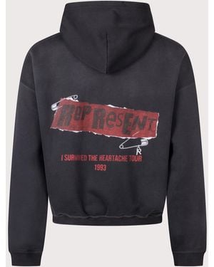 Represent Oversized Fit Ransom Hoodie - Blue