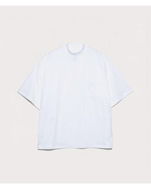 Nanamica Oversized Mock Neck T-Shirt - White