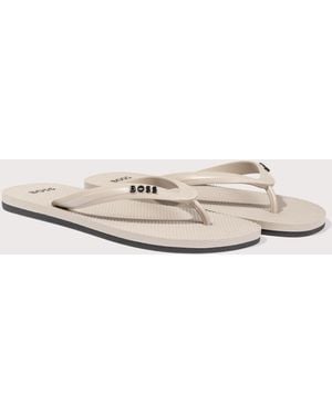 BOSS Tracy Flip Flops - Natural