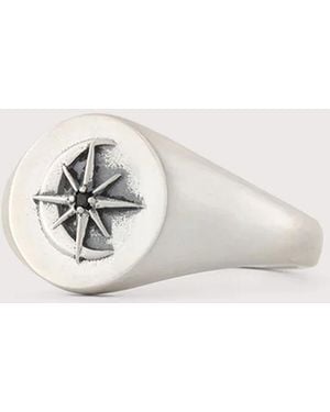 Serge Denimes Sterling Astral Ring - White