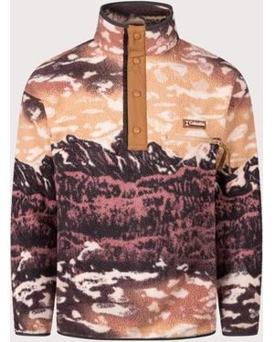 Columbia Helvetia Ii Printed Half Snap Fleece - Brown
