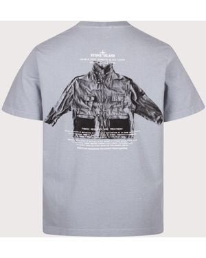 Stone Island Regular Fit 'Archivio' Print T-Shirt - Grey