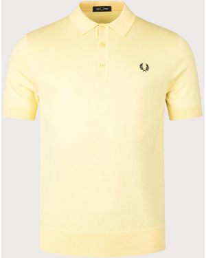Fred Perry Cotton Polo Shirt - Yellow