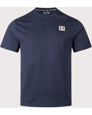 Aquascutum Badge T-Shirt - Blue