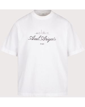 Axel Arigato Oversized Fit Paris Sky T-Shirt - White