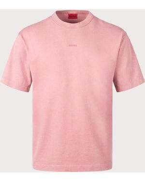 HUGO Relaxed Fit Docku T-Shirt - Pink