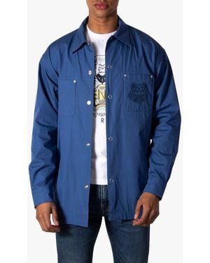 KENZO Lined Overshirt - Blue