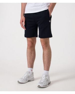 Fred Perry Regular Fit Classic Sweat Shorts - Blue