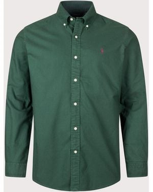 Polo Ralph Lauren Custom Fit Garment-Dyed Oxford Shirt - Green