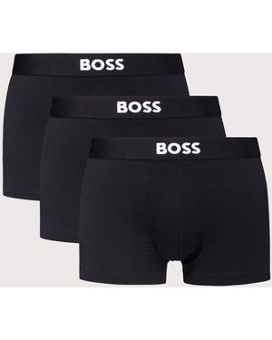 BOSS 3 Pack One Trunks - Black