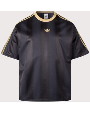 adidas Originals Oversized Fit Adicolour Jacquard Jersey T-Shirt - Blue