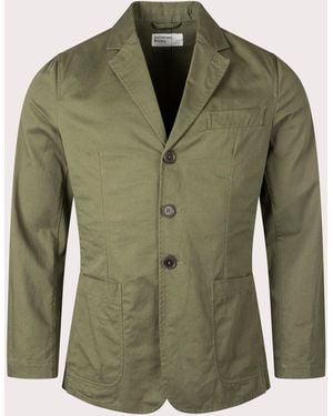 Universal Works Slim Fit Twill London Jacket - Green