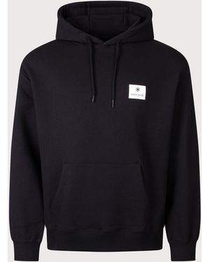 Snow Peak New Standard Square Logo Hoodie - Blue