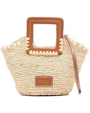 STAUD Mini Shirley Tote Bag - Metallic