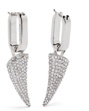 Alexander McQueen Tiger Claw Earrings - White