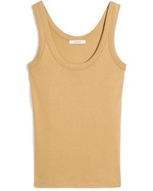 Lemaire Rib Tank Sleeveless Tank Top - Yellow