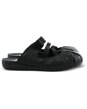 PUMA Speedcat Elasticated Strap Mules - Black