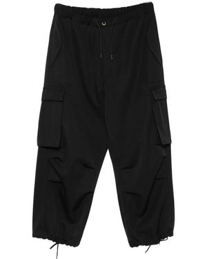 Nine:inthe:morning Lucien Drawstring-Waist Cargo Pants - Black