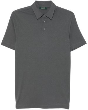 Zanone Jersey Polo Shirt - Grey