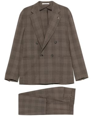 Tagliatore Suits Brown, Grey