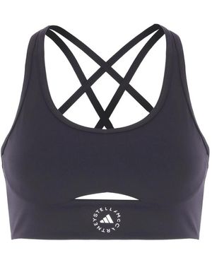 adidas By Stella McCartney Cross-Back Sports Bra - Blue