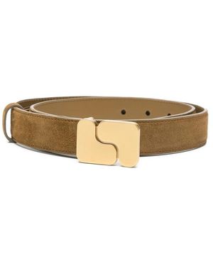Soeur Ninon Suede Belt - Natural