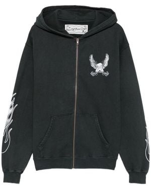 One Of These Days Graphic-Print Zip-Up Hoodie - Black