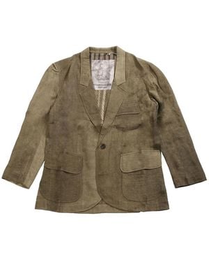 Ziggy Chen Faded-Effect Blazer - Green