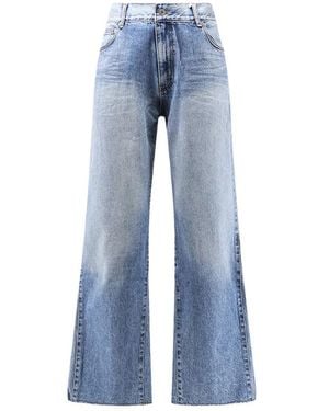 Tonywack Re-Cut Flared Faded Jeans - Blue