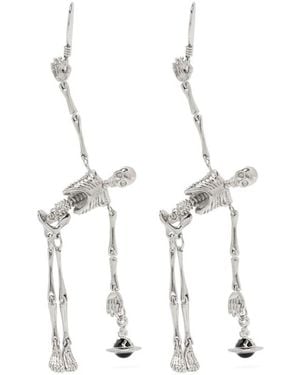 Vivienne Westwood Skeleton Earrings - White