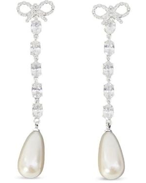 Self-Portrait Earrings - White
