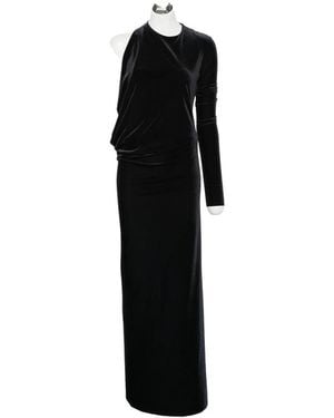 Amazuìn Anja One-Shoulder Backless Maxi Dress - Black