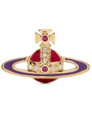 Vivienne Westwood Orb-Enamel Stud Earrings - Pink