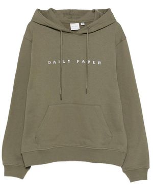 Daily Paper Logo-Detail Hoodie - Green