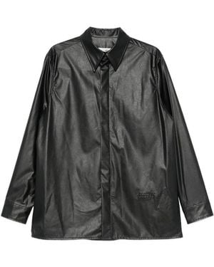 MM6 by Maison Margiela Logo-Embossed Shirt - Black