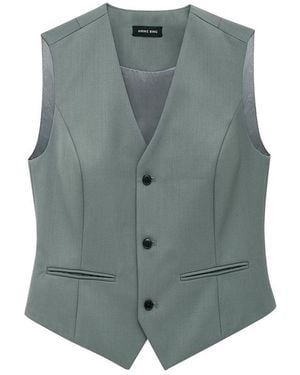 Anine Bing Waistcoat Sage - Grey