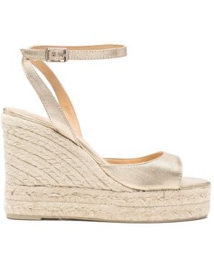 Castañer Ankle Strap Wedge Espadrilles - Natural