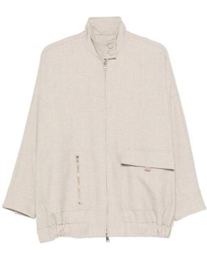 Fabiana Filippi High-Neck Jacket - Natural