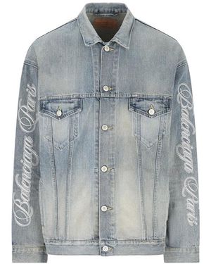 Balenciaga Jackets - Blue