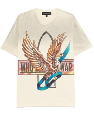 Who Decides War Graphic-Print T-Shirt - White